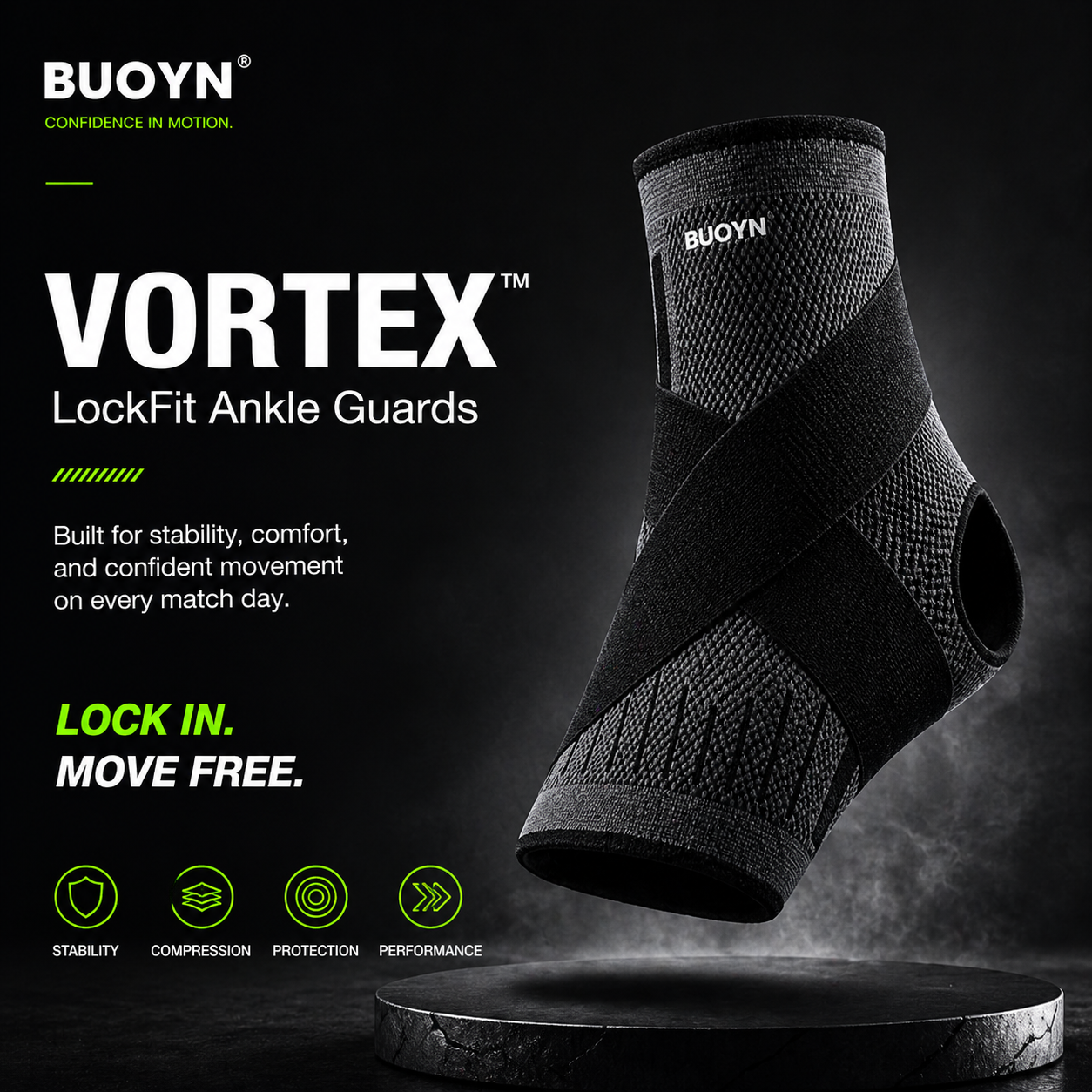 VORTEX™ LockFit Ankle Guards